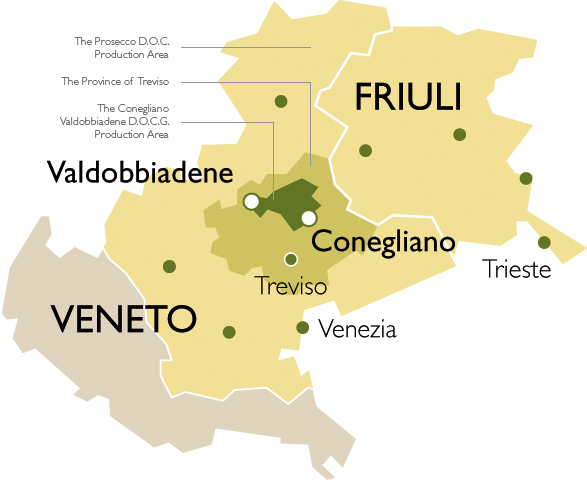 Prosecco map
